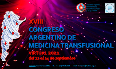 XVIII Congreso Argentino de Medicina Tranfusional