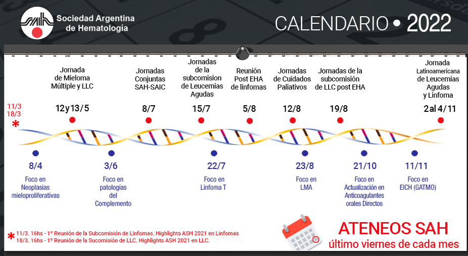 Calendario SAH 2022