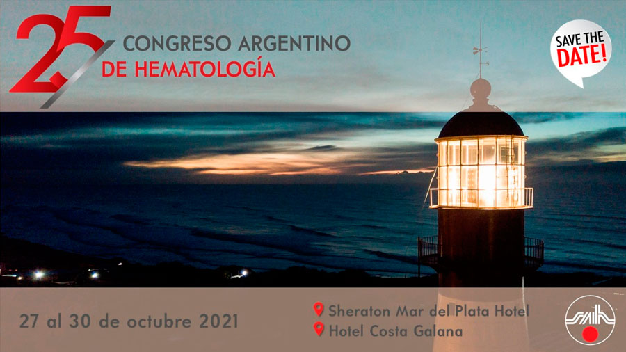 Save The Date. XXV Congreso SAH 2021. Mar del Plata