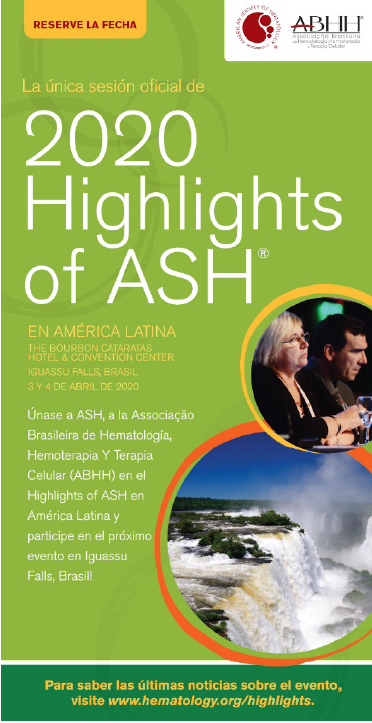 La SAH auspicia Highlights of ASH 2020 en América Latina