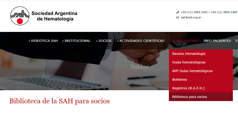 Biblioteca de la SAH para socios